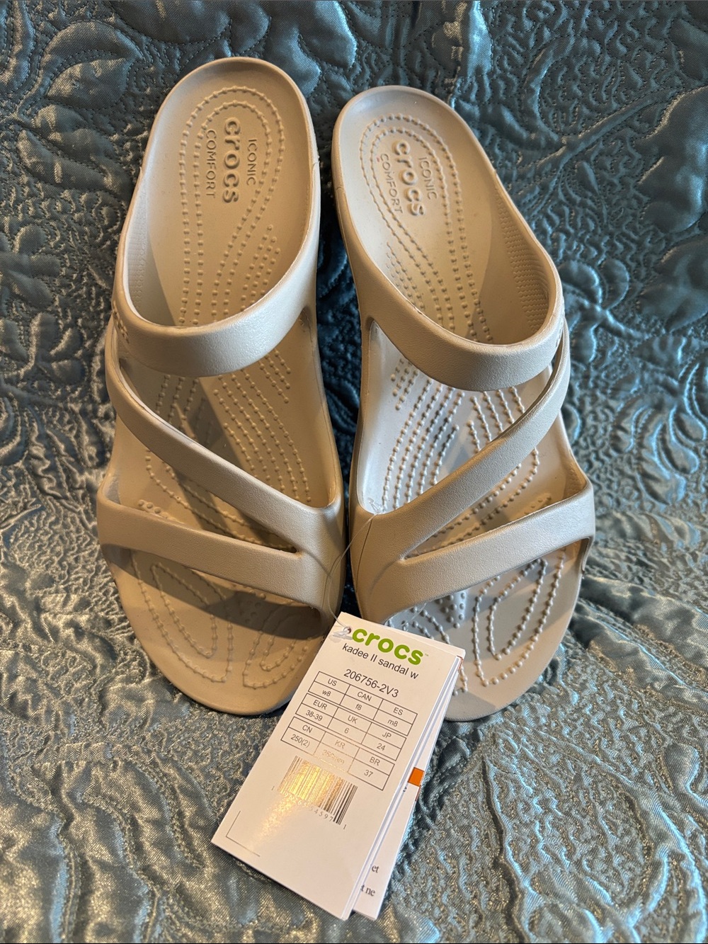 CROCS Kadee II Women's Sandal in Light Taupe